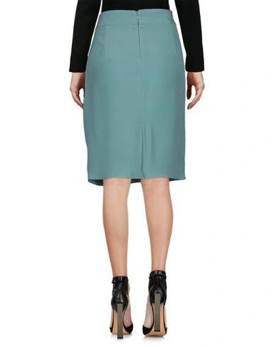 Shop Armani Collezioni Knee Length Skirt In Green