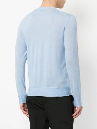 Shop Cerruti 1881 V-neck Jumper In Blue