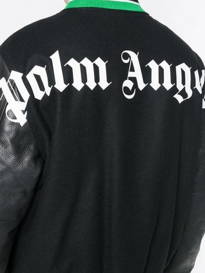 Shop Palm Angels Bomberjacke Mit Logo In Black