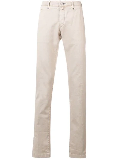 Shop Jacob Cohen Chino Trousers In Neutrals