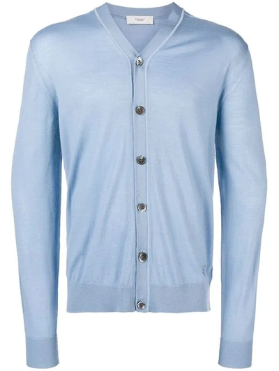 Shop Pringle Of Scotland V-neck Cardigan - Blue