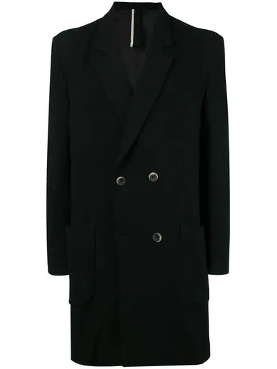 Shop Low Brand Double Breasted Coat In Black