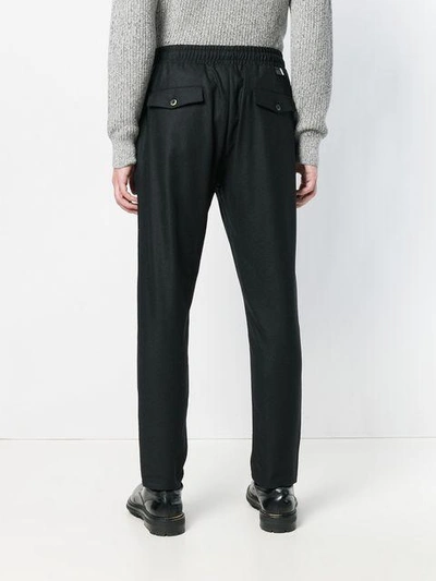 Shop Low Brand Elasticated Waist Tailored Trousers - Black