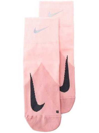 Shop Nike Ribbed Socks - Pink