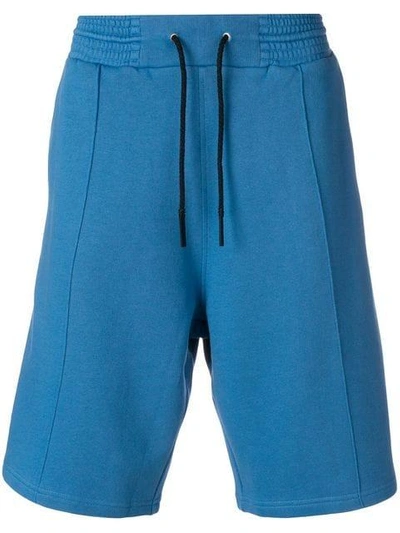 Shop Givenchy Drawstring Knee-length Shorts - Blue