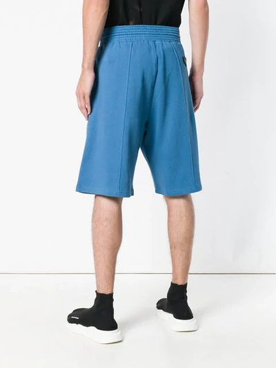 Shop Givenchy Drawstring Knee-length Shorts - Blue