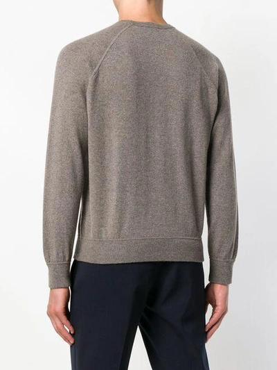 Shop Barba Loose Fitted Sweater In 039 Marrone