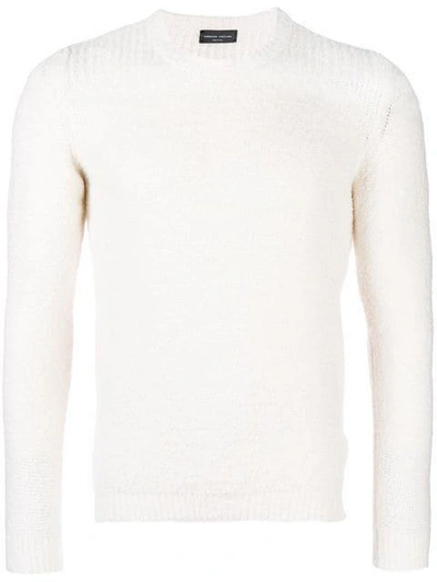 Shop Roberto Collina Perfectly Fitted Sweater - White