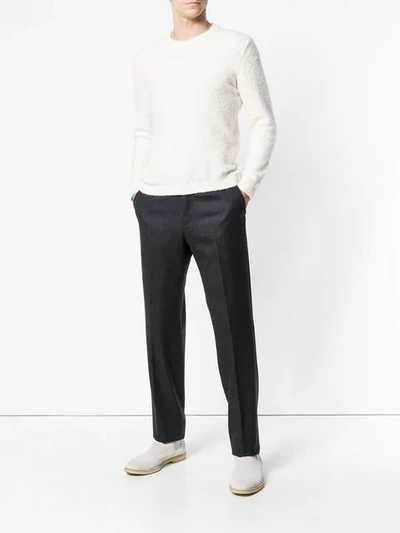 Shop Roberto Collina Perfectly Fitted Sweater - White