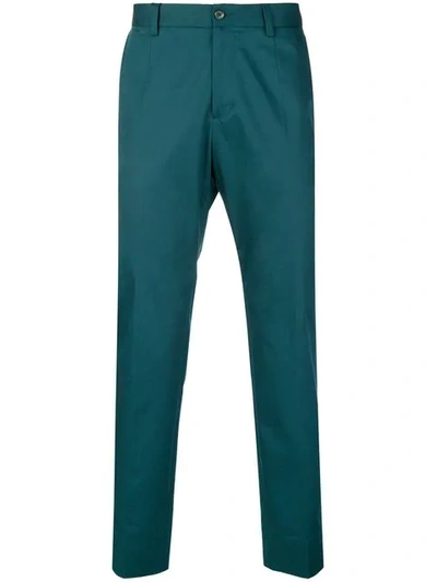Shop Dolce & Gabbana Tailored Trousers - Green