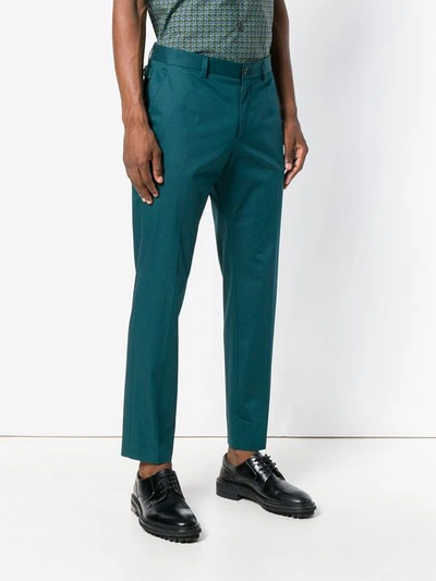 Shop Dolce & Gabbana Tailored Trousers - Green