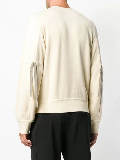 Shop Ann Demeulemeester Basic Sweatshirt - Neutrals