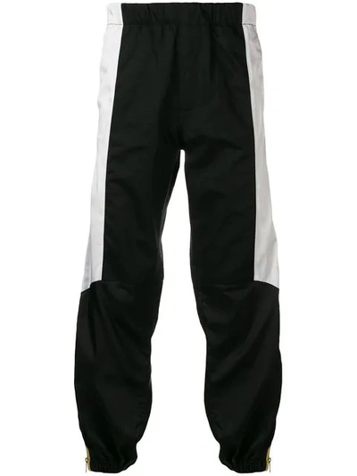 Shop Givenchy Contrast Panel Track Pants In Black