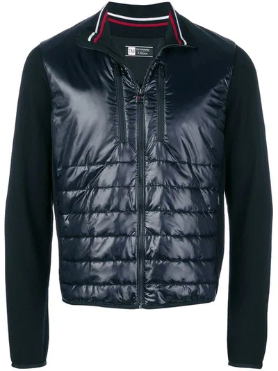 Shop Z Zegna Panelled Padded Jacket In Black