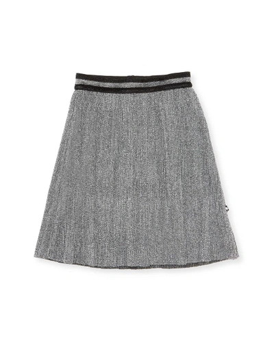 Shop Molo Textured Stripe Skirt In Nocolor