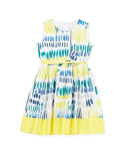 Shop Il Gufo Print Flare Dress In Nocolor