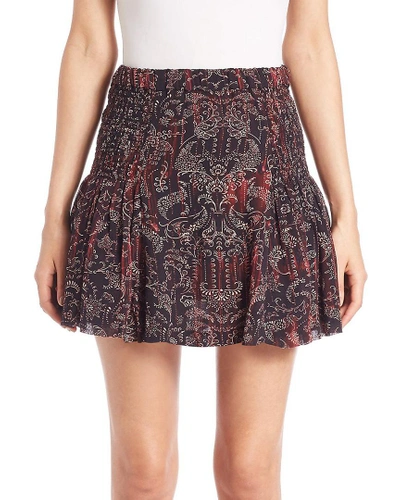 Shop Iro Adele Printed Skirt In Nocolor