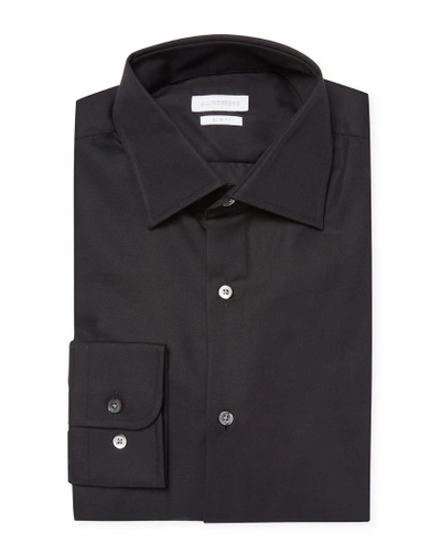 Shop J. Lindeberg Daniele Ca Twill Dress Shirt In Nocolor