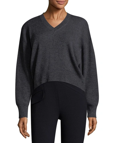 Shop Iro Wool Willy Cropped Sweater In Nocolor