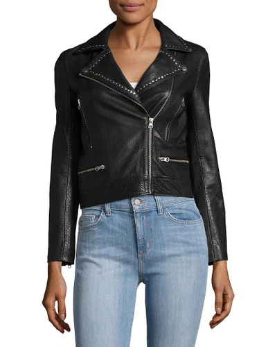 Shop Manoush Perfecto Leather Jacket In Nocolor