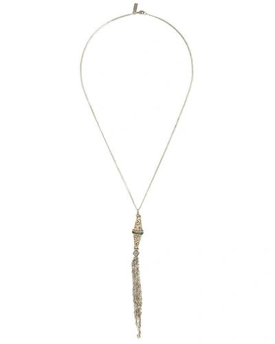 Shop Vanessa Mooney Wolf Pendant Necklace In Nocolor