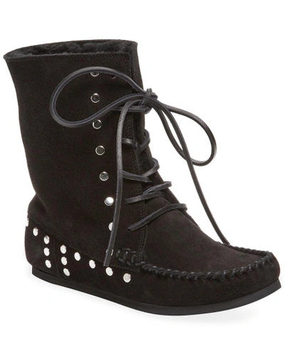 Shop Iro Nifty Shearling Lined Bootie In Nocolor