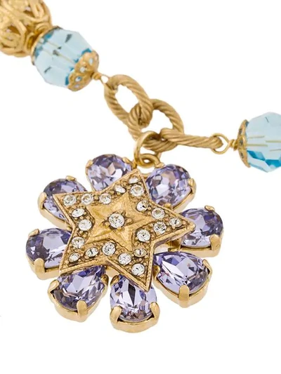 Shop Dolce & Gabbana Charm Necklace In Metallic