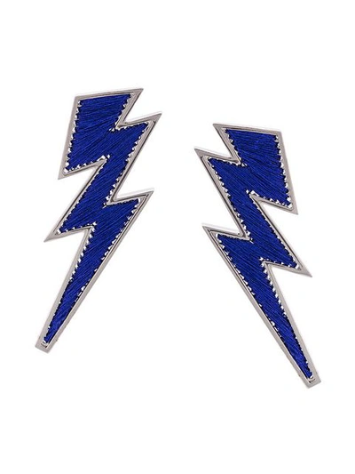 Shop Mignonne Gavigan Lightning Earrings - Blue