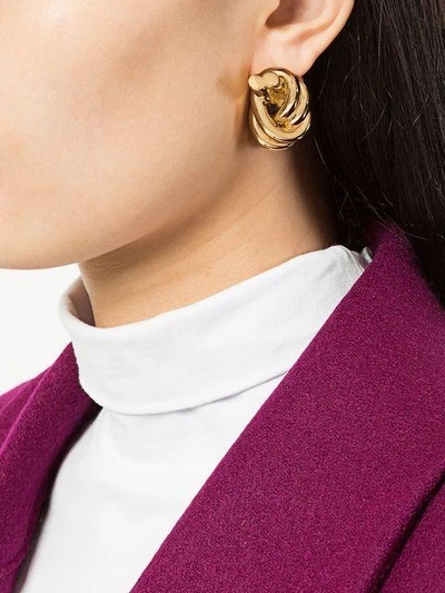 Shop Jw Anderson Knotted Earrings In Multicolour