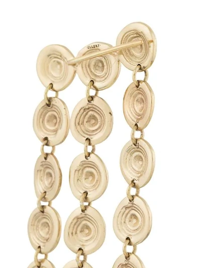 Shop Ellery Three-strand Dangly Earrings In Metallic