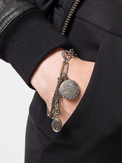 Shop Ann Demeulemeester Charm Bracelet - Metallic