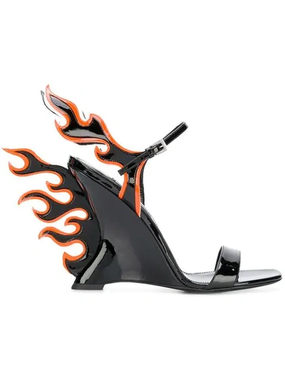 Shop Prada Flame Sandals