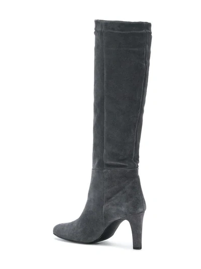 Shop Hogl Front Row 80mm Boots In Grey