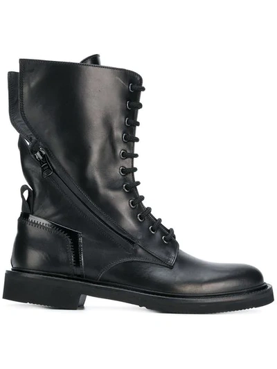 Shop Bruno Bordese Zipped Boots - Black