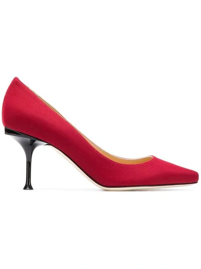 Shop Sergio Rossi Classic Pointed Pumps In Red