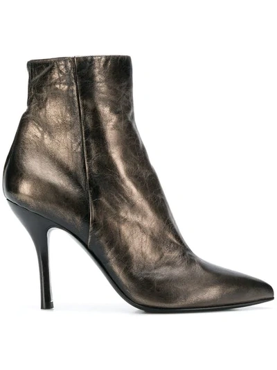 Shop Strategia Kim Ankle Boots In Metallic