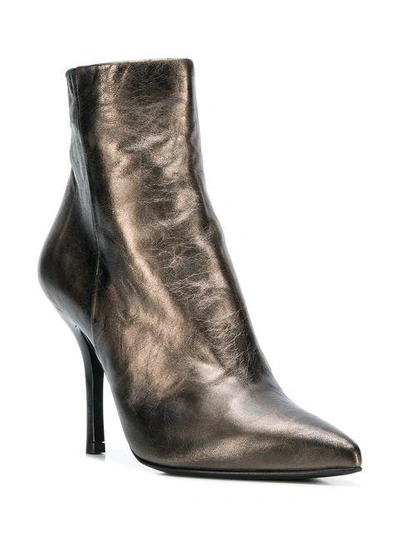 Shop Strategia Kim Ankle Boots In Metallic