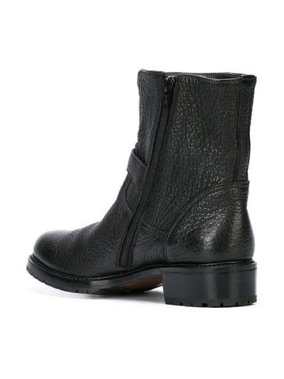 Shop Gravati Buckle Biker Boots In Black