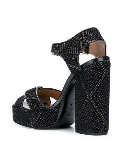 Shop Laurence Dacade Embroidered Platform Sandals - Black