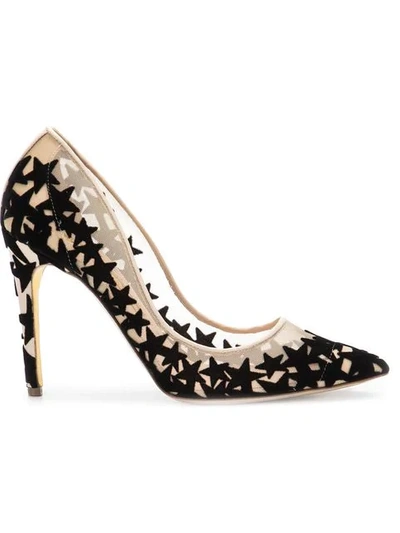 Shop Rupert Sanderson Star Print Pumps - Neutrals