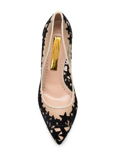 Shop Rupert Sanderson Star Print Pumps - Neutrals