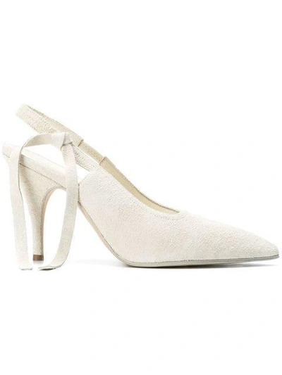 Shop Victoria Beckham Dorothy Slingback Pumps In White