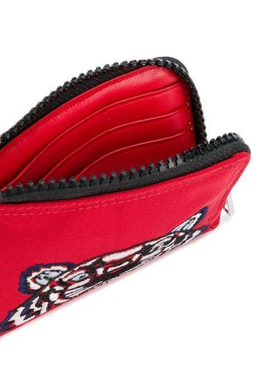 Shop Kenzo Tiger Wallet In Red