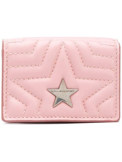Shop Stella Mccartney Stella Star Flap Wallet - Pink