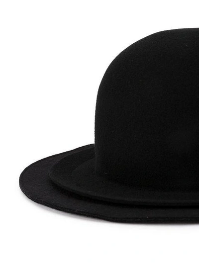 Shop Yohji Yamamoto Wide Brim Hat In Black