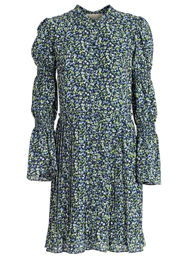Shop Michael Michael Kors Floral Print Dress In Trnv Grnapmu