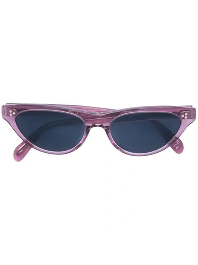 Shop Oliver Peoples Cat Eye Sunglasses - Purple