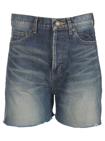 Shop Saint Laurent Short Denim The In Blue