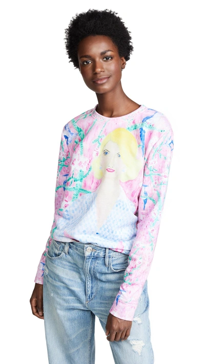 Shop Tata Naka Garden Socialite Sweatshirt In Pink Multi