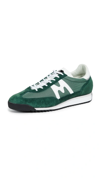 Shop Karhu Championair Sneakers In Green/white